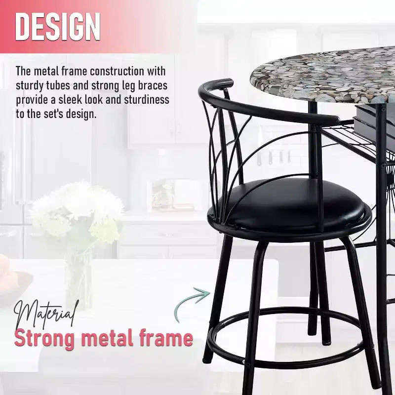 Kings Brand Furniture Somis Pub Dining Set