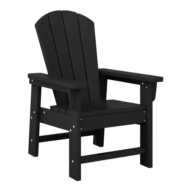 WestinTrends Malibu Kids 5-Piece HDPE Outdoor Square Patio Dining Table and Chairs Set