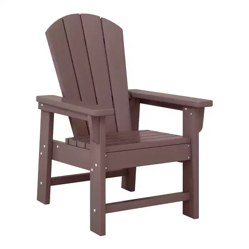 WestinTrends Malibu Kids 5-Piece HDPE Outdoor Square Patio Dining Table and Chairs Set