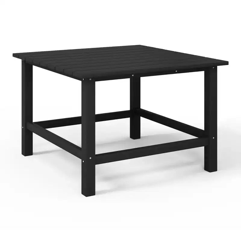 WestinTrends Malibu Kids 5-Piece HDPE Outdoor Square Patio Dining Table and Chairs Set
