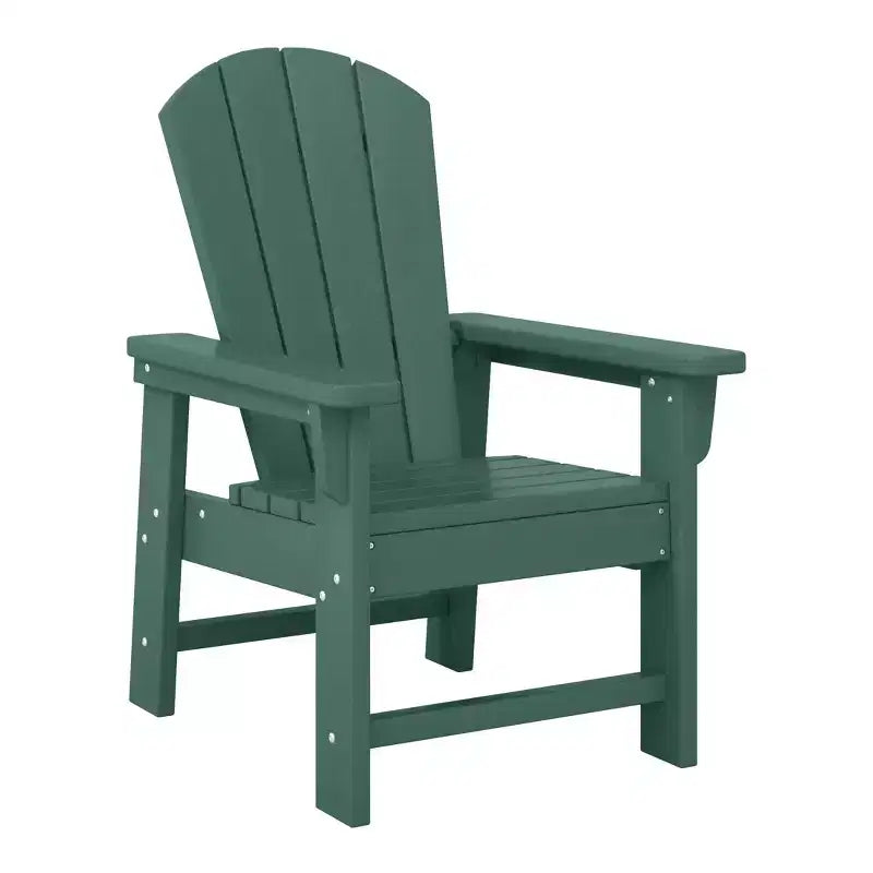 WestinTrends Malibu Kids 5-Piece HDPE Outdoor Square Patio Dining Table and Chairs Set