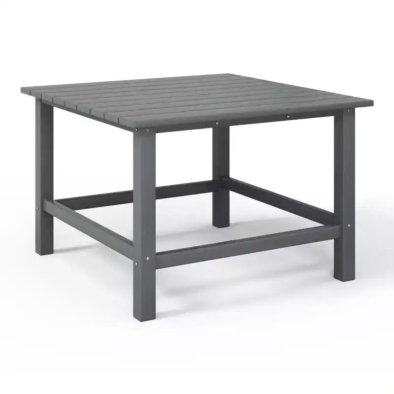 WestinTrends Malibu Kids 5-Piece HDPE Outdoor Square Patio Dining Table and Chairs Set