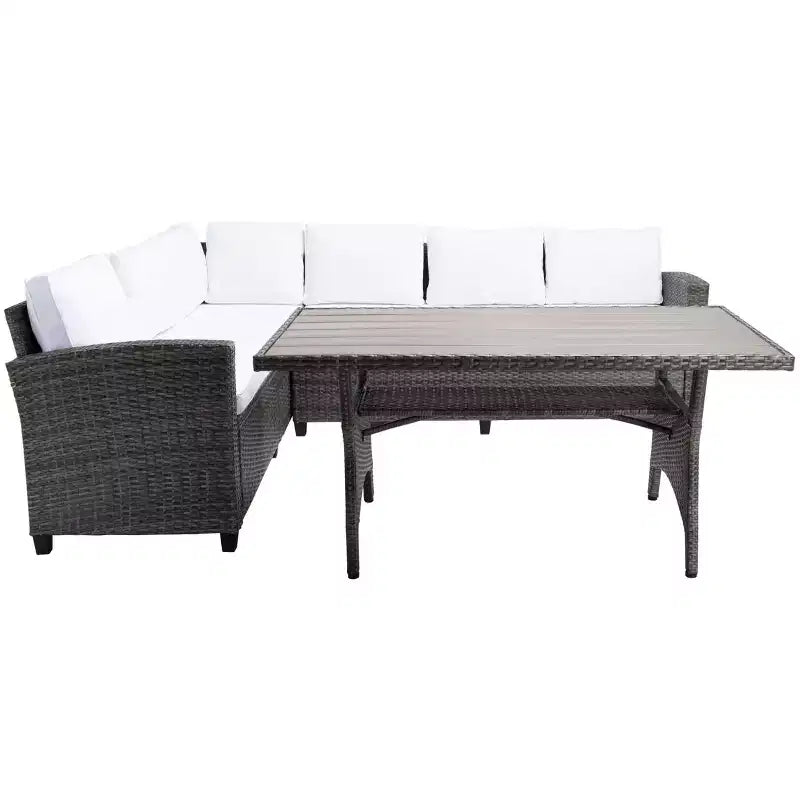Jovita 3 Piece Corner Seating Set - Indoor/Outdoor - PAT7707 - Safavieh