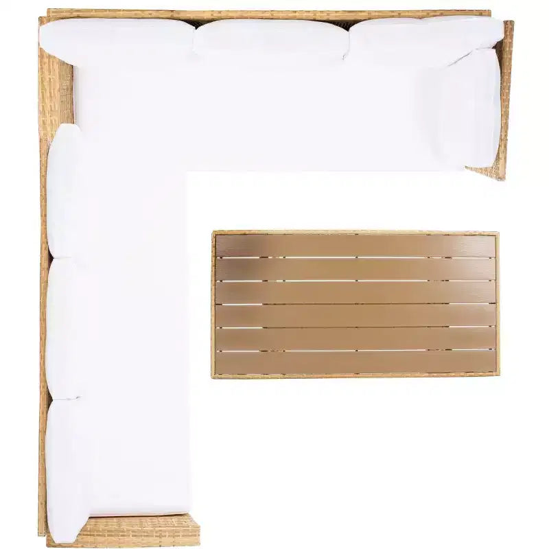 Jovita 3 Piece Corner Seating Set - Indoor/Outdoor - PAT7707 - Safavieh