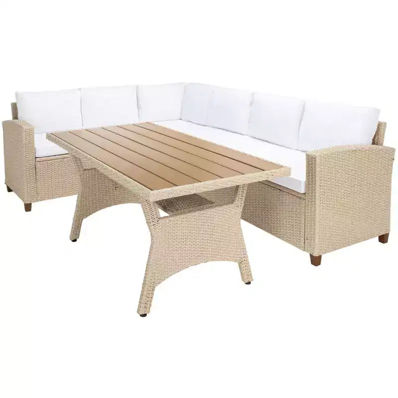 Jovita 3 Piece Corner Seating Set - Indoor/Outdoor - PAT7707 - Safavieh