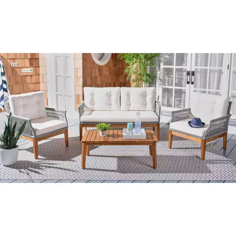 Winslo 4 Piece Living Set - Indoor/Outdoor - PAT7075 - Safavieh
