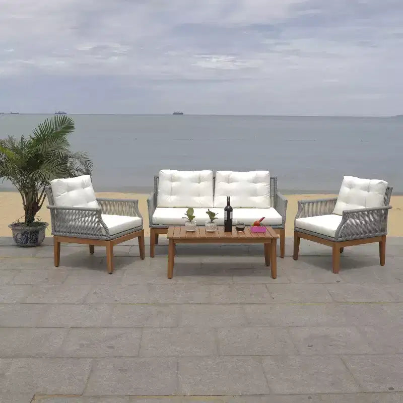Winslo 4 Piece Living Set - Indoor/Outdoor - PAT7075 - Safavieh