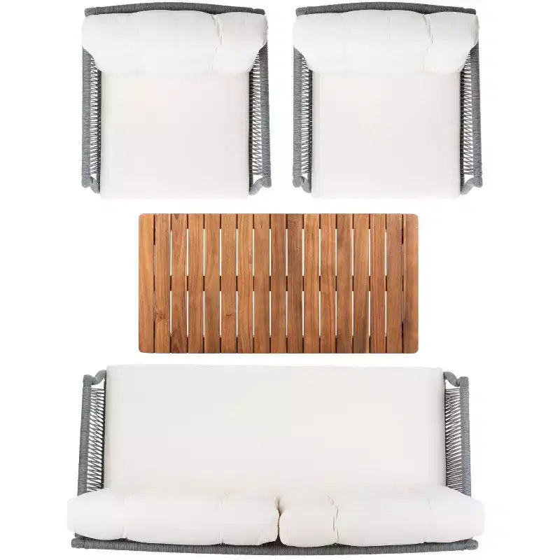 Winslo 4 Piece Living Set - Indoor/Outdoor - PAT7075 - Safavieh