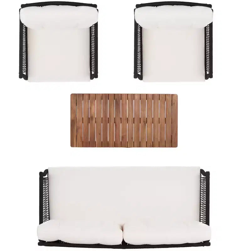 Winslo 4 Piece Living Set - Indoor/Outdoor - PAT7075 - Safavieh
