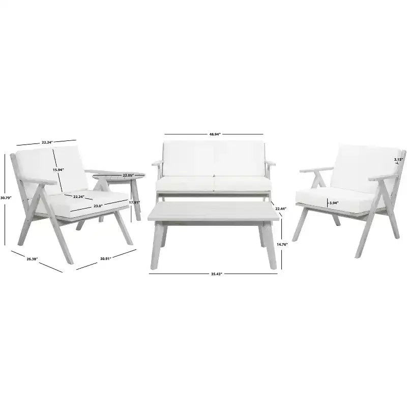 Dryad 5 Piece Living Set - Indoor/Outdoor - PAT7306 - Safavieh