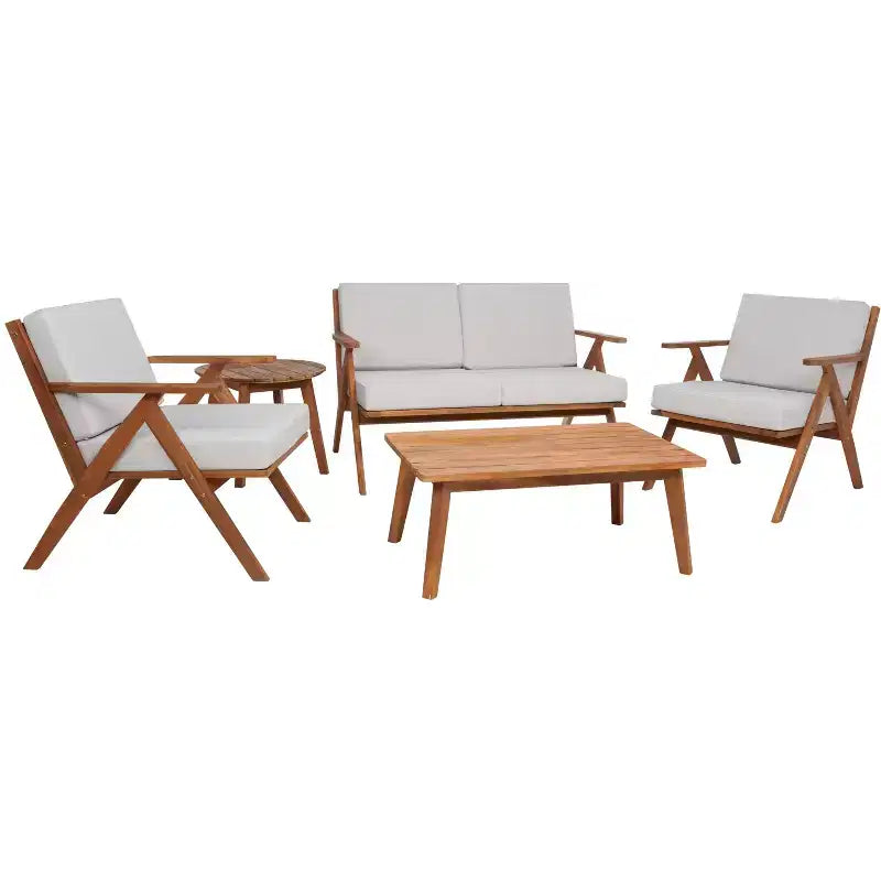 Dryad 5 Piece Living Set - Indoor/Outdoor - PAT7306 - Safavieh