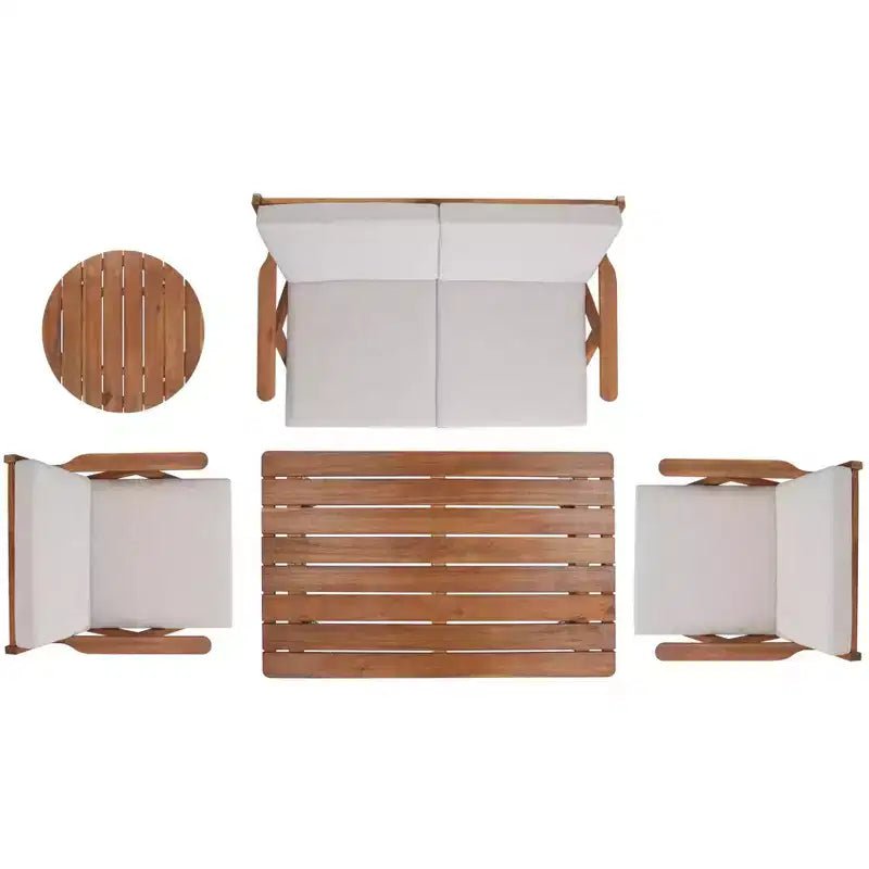Dryad 5 Piece Living Set - Indoor/Outdoor - PAT7306 - Safavieh