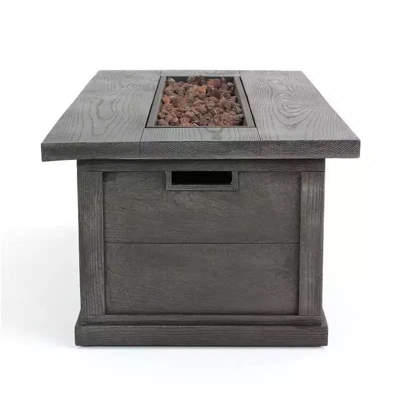 Christopher Knight Home Lucia Outdoor Wicker and Iron 4 Seater Chat Set with Fire Pit
