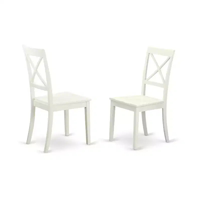 HomeStock Glossy Antique Dining Table Set with 2 Chairs