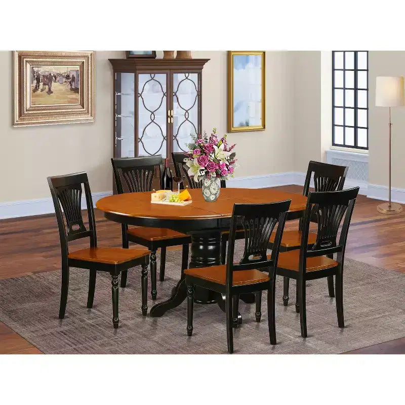 HomeStock Butterfly Leaf Dining Table Set