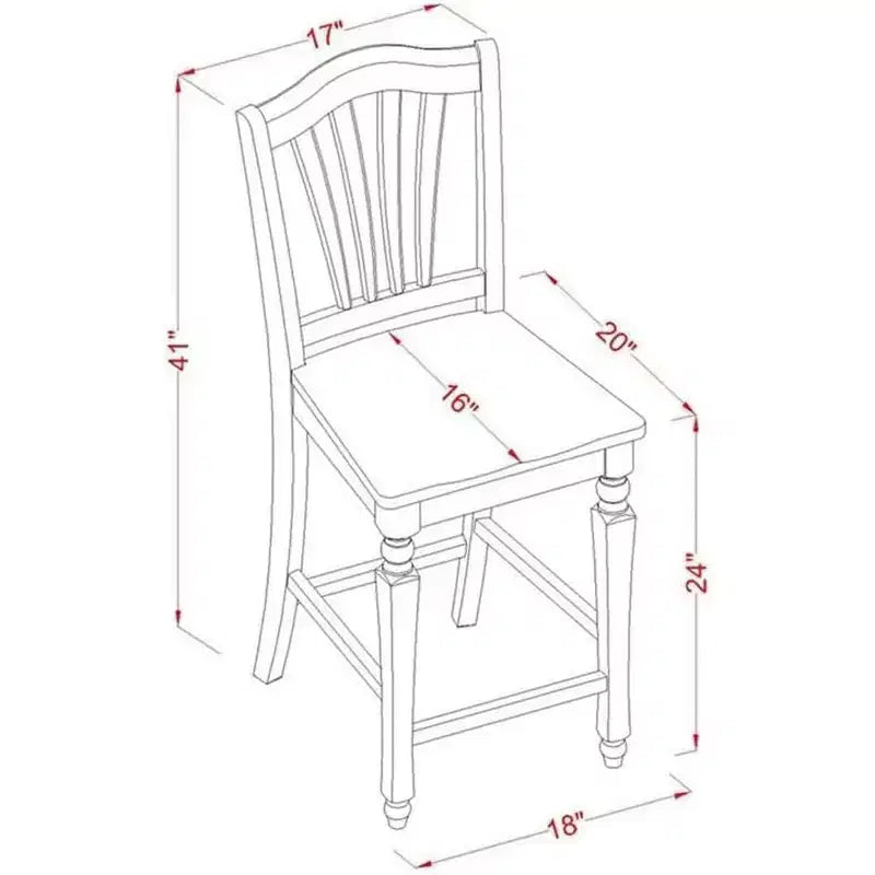 HomeStock Counter Height Dining Set Black Butterfly Leaf Table 8 Chairs