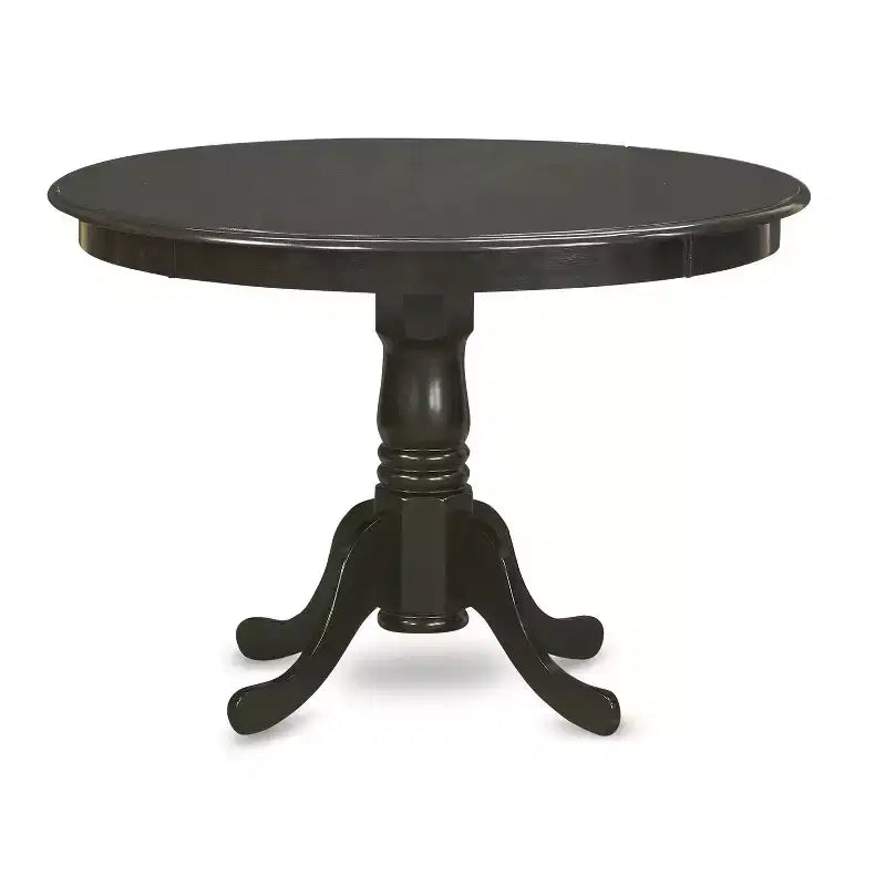 HomeStockRound Dining Table Set For 4 Kitchen Dining Pedestal Base Chairs 42x42 Inch