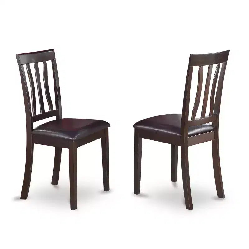 HomeStockRound Dining Table Set For 4 Kitchen Dining Pedestal Base Chairs 42x42 Inch