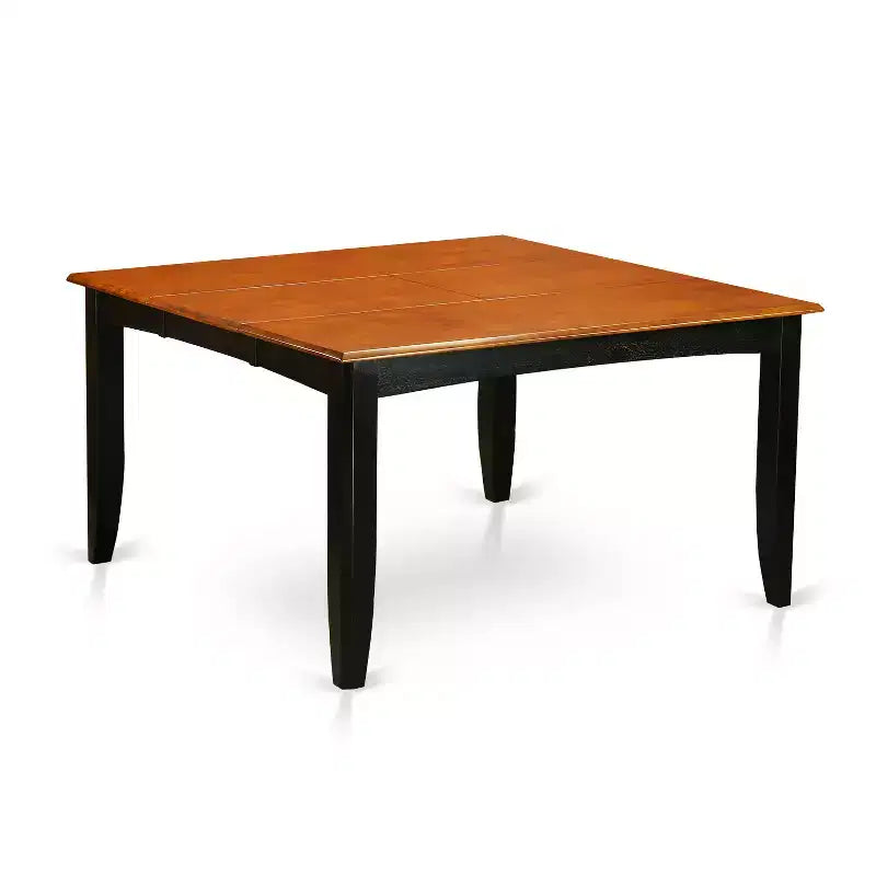 Modern Dining Table Set 54x54 Square Table Butterfly Leaf 8 Chairs Black Cherry Finish