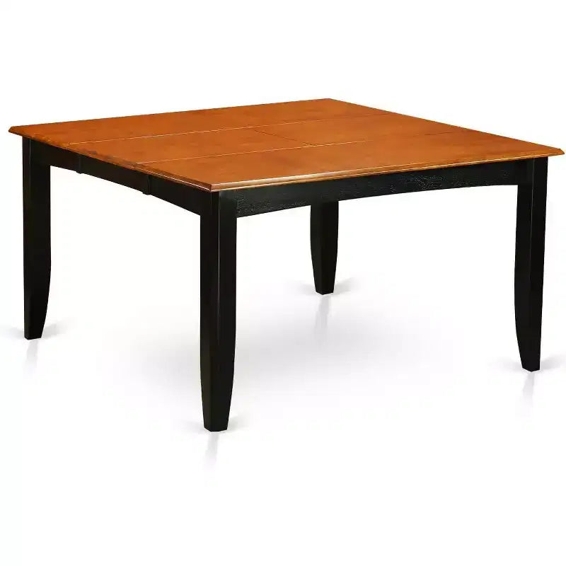 HomeStock 9 Piece Dining Room Table Set Black Cherry Square Table with Butterfly Leaf