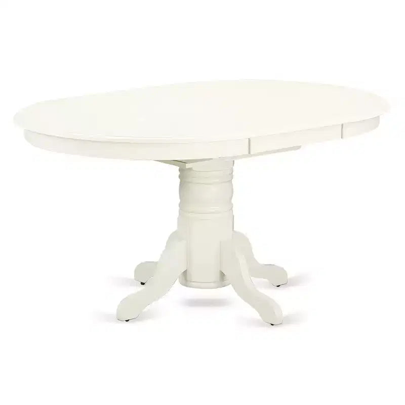 HomeStock 5 Piece Dining Set Oval Table Linen Chairs 42x60 Inch
