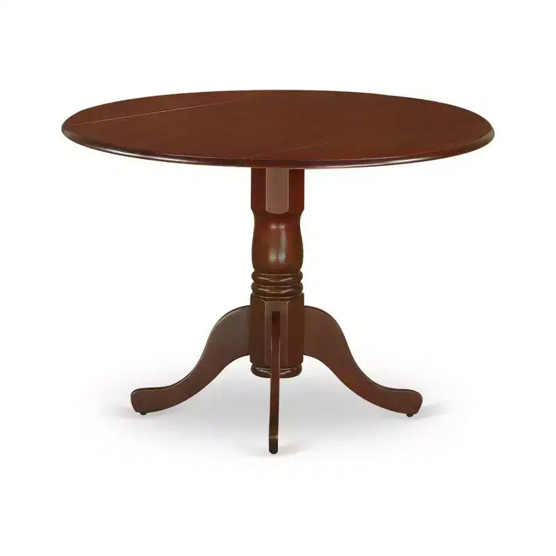 HomeStock Round Dining Table Set Linen Parsons Chairs 42