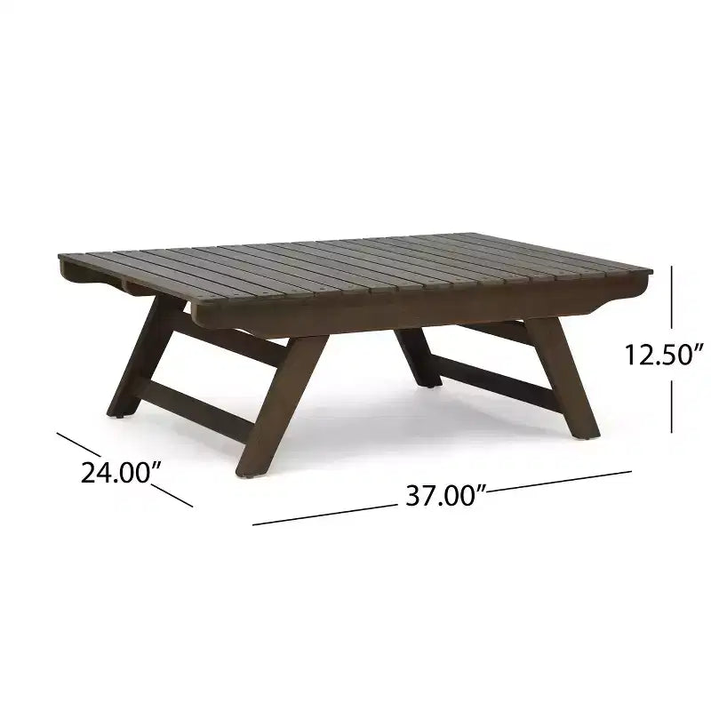 Christopher Knight Home Sedona Outdoor Acacia Wood 4 Seater Chat Set with Cushions