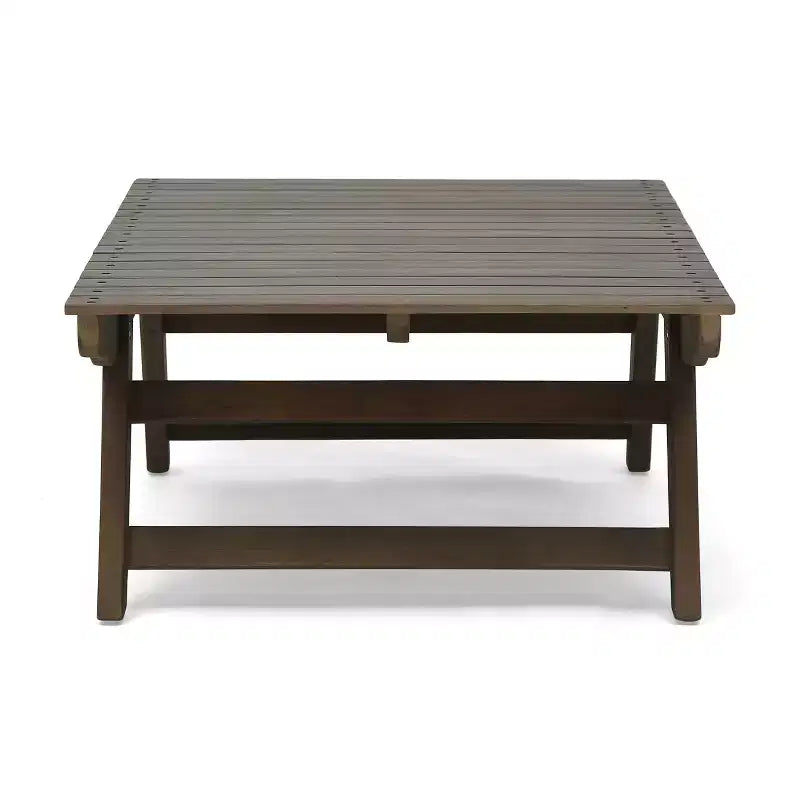 Christopher Knight Home Sedona Outdoor Acacia Wood 4 Seater Chat Set with Cushions