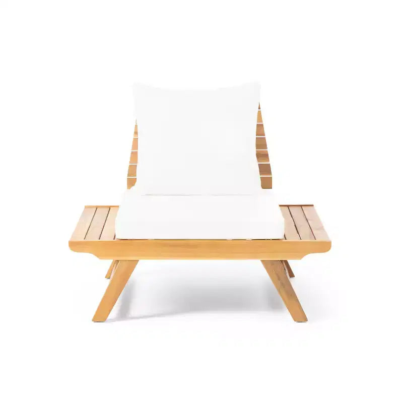 Christopher Knight Home Sedona Outdoor Acacia Wood 4 Seater Chat Set with Cushions