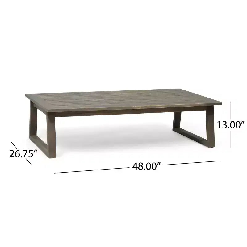 Christopher Knight Home Hazel Outdoor Acacia Wood Loveseat and Coffee Table Set with Cushions