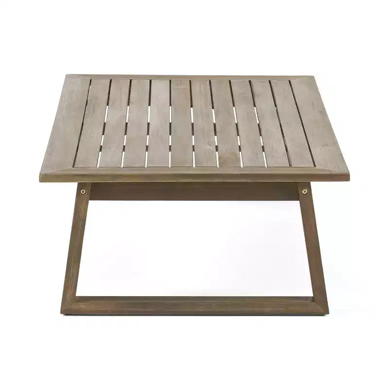 Christopher Knight Home Hazel Outdoor Acacia Wood Loveseat and Coffee Table Set with Cushions