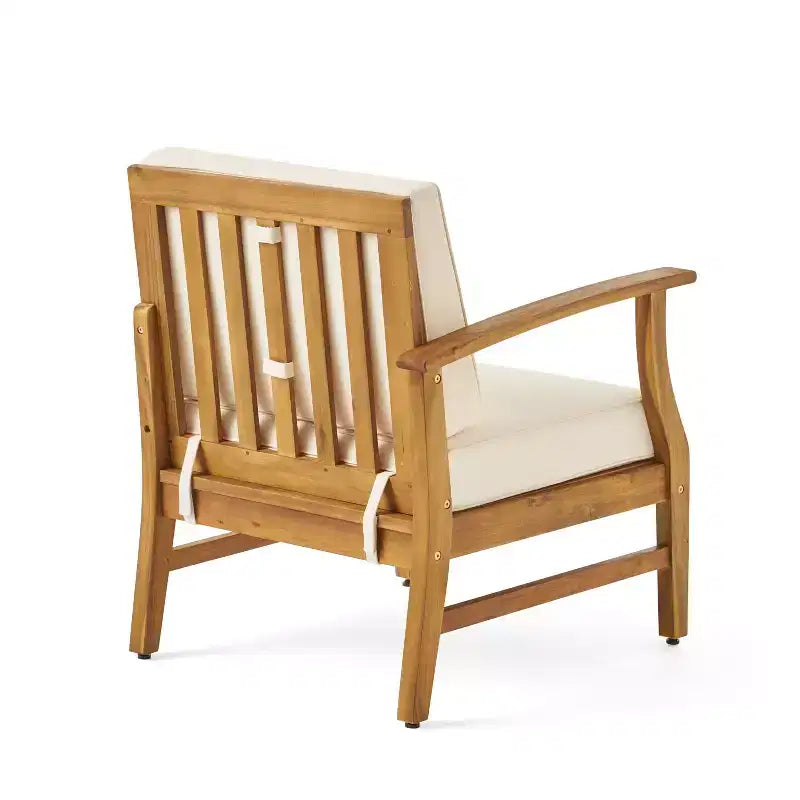 Christopher Knight Home Perla Outdoor 8 Seater Acacia Wood Chat Set with Cushions