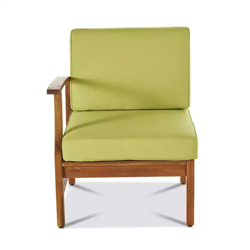 Christopher Knight Home Perla Outdoor 8 Seater Acacia Wood Chat Set with Cushions