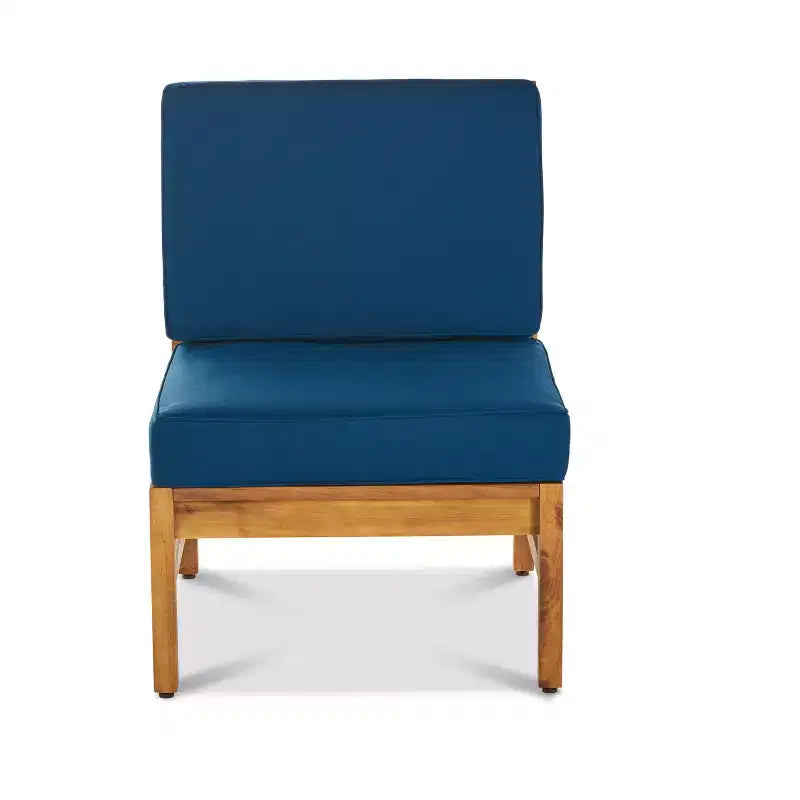 Christopher Knight Home Perla Outdoor 8 Seater Acacia Wood Chat Set with Cushions