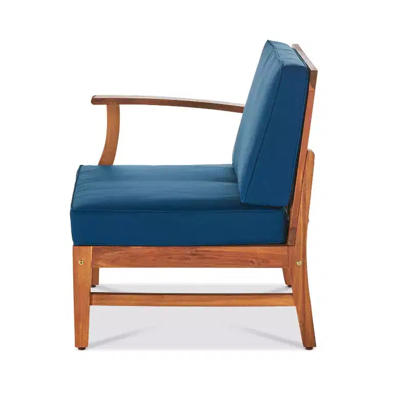 Christopher Knight Home Perla Outdoor 8 Seater Acacia Wood Chat Set with Cushions