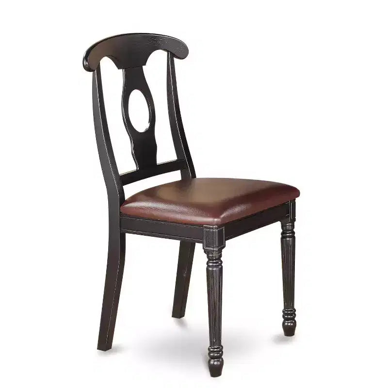 HomeStock Dropleaf Dining Table Set Kitchen Dining Black Cherry