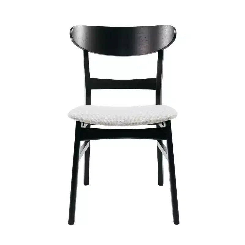 Christopher Knight Home Jinna Mid-Century Modern 5 Piece Rubberwood Dining Set with Upholstered Chairs