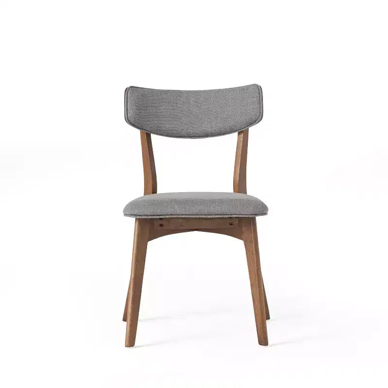 GDFStudio Megann Mid-Century Modern Wood Fabric Upholstered 5 Piece Dining Set