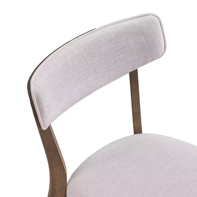 GDFStudio Megann Mid-Century Modern Wood Fabric Upholstered 5 Piece Dining Set