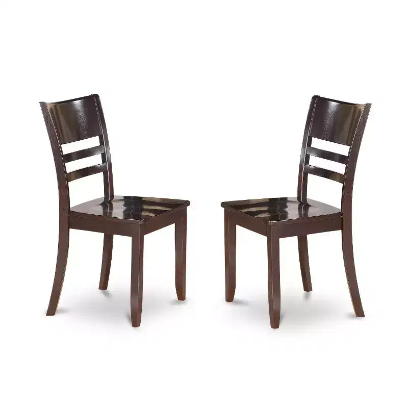 HomeStock Belmont Dining Room Set-Kitchen Table And Dining Chairs, Cappuccino