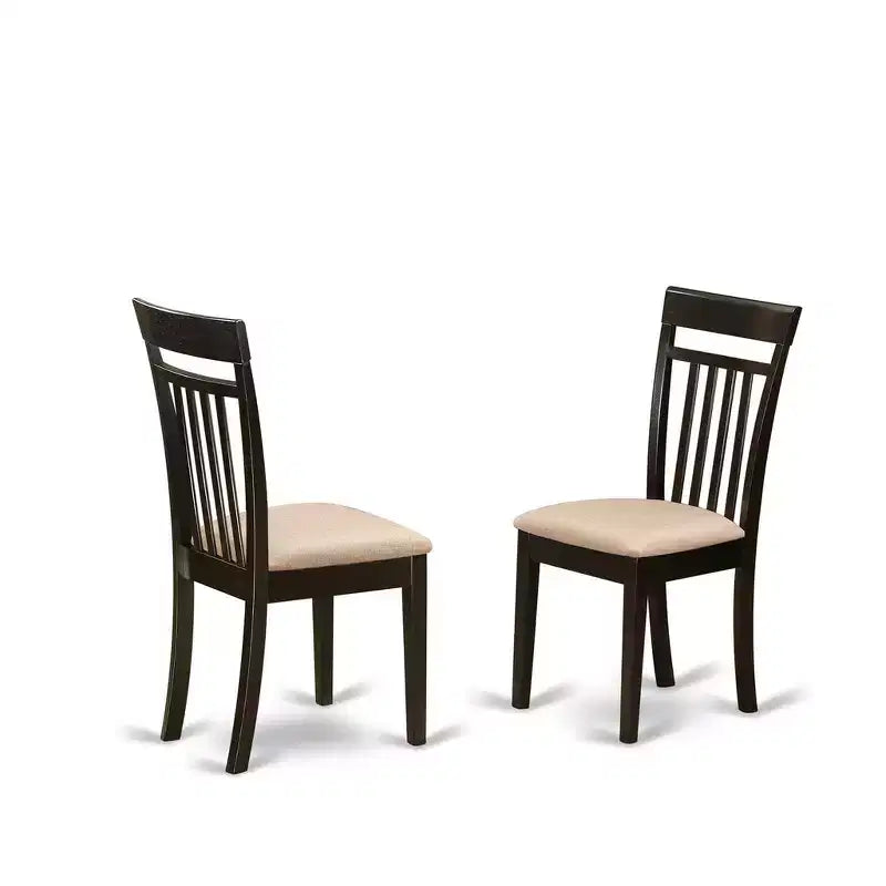 HomeStock Belmont Kitchen Table Set-Kitchen Table And Dining Chairs, Cappuccino