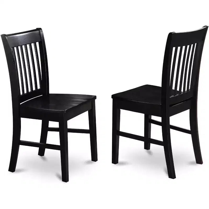 HomeStock Belmont Formal Dining Room Set-Dinette Table And Dinette Chairs, Black