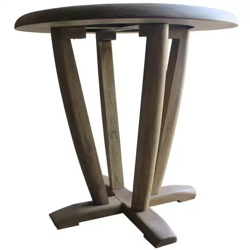 Courtyard Casual Avalon FSC Teak 3 pc Seating Set Includes: Two Club Chairs and One Round End Table