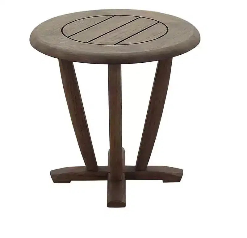 Courtyard Casual Avalon FSC Teak 3 pc Seating Set Includes: Two Club Chairs and One Round End Table