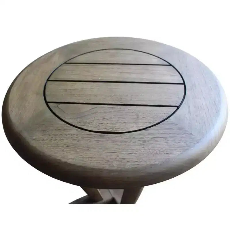 Courtyard Casual Avalon FSC Teak 3 pc Seating Set Includes: Two Club Chairs and One Round End Table