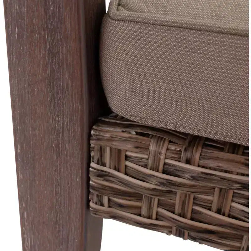 Courtyard Casual Bridgeport II 3 pc Club Chair Set Includes: Two Club Chairs and One End Table