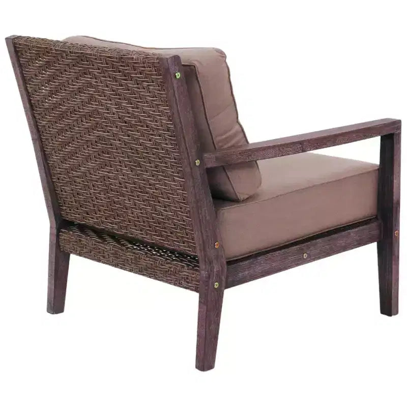 Courtyard Casual Bridgeport II 3 pc Club Chair Set Includes: Two Club Chairs and One End Table