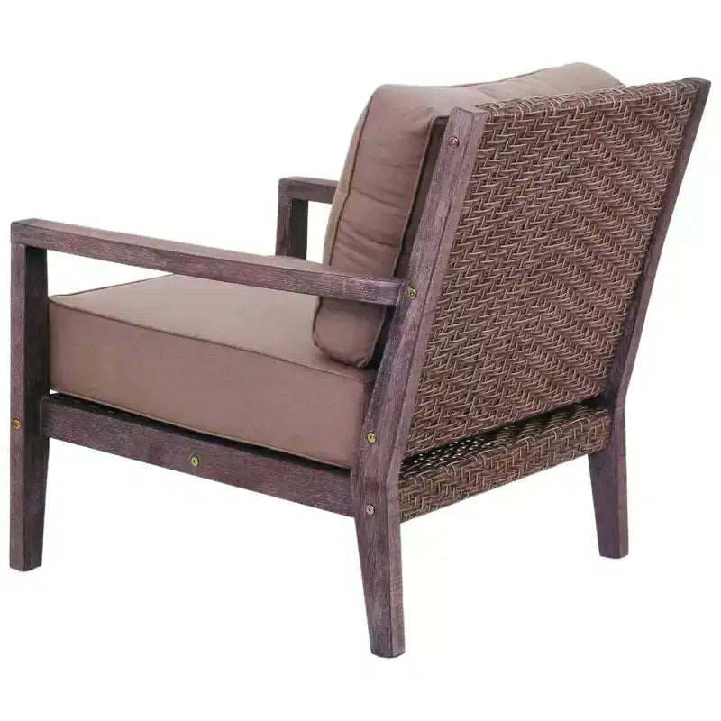 Courtyard Casual Bridgeport II 3 pc Club Chair Set Includes: Two Club Chairs and One End Table