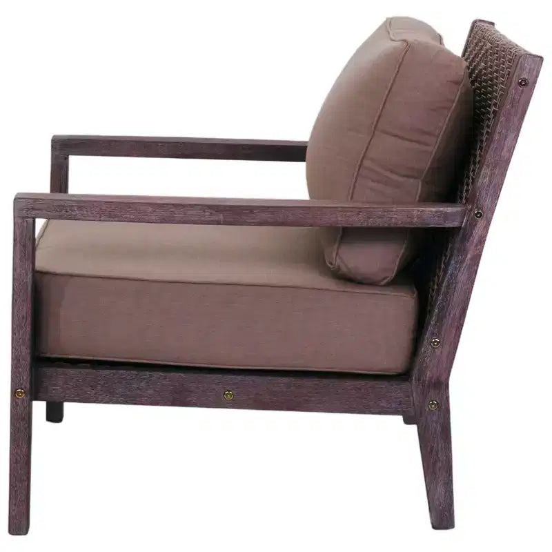 Courtyard Casual Bridgeport II 3 pc Club Chair Set Includes: Two Club Chairs and One End Table
