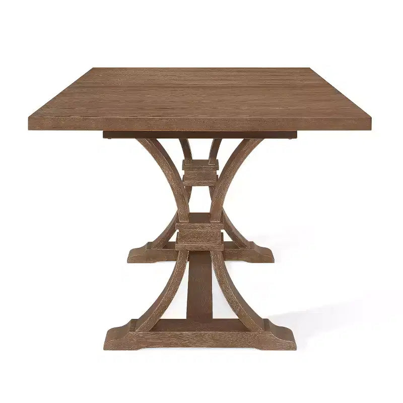 Christopher Knight Home Pampas French Country Fabric Upholstered Wood and Cane 7 Piece Expandable Dining Set